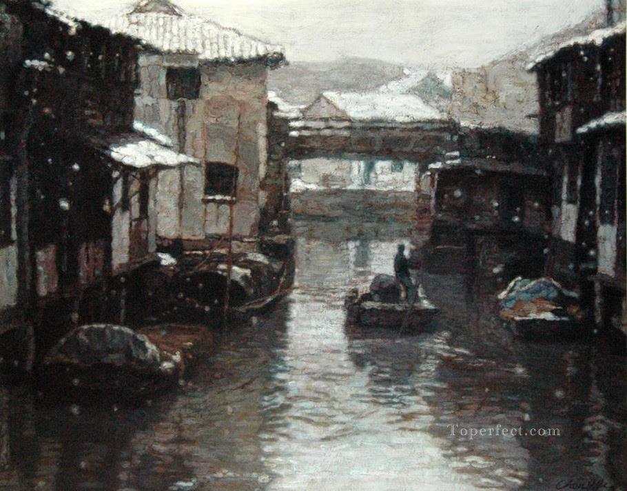 Snow covered Landscapes from China Oil Paintings